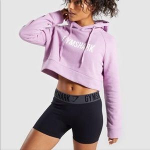 Gymshark cropped crest hoodie